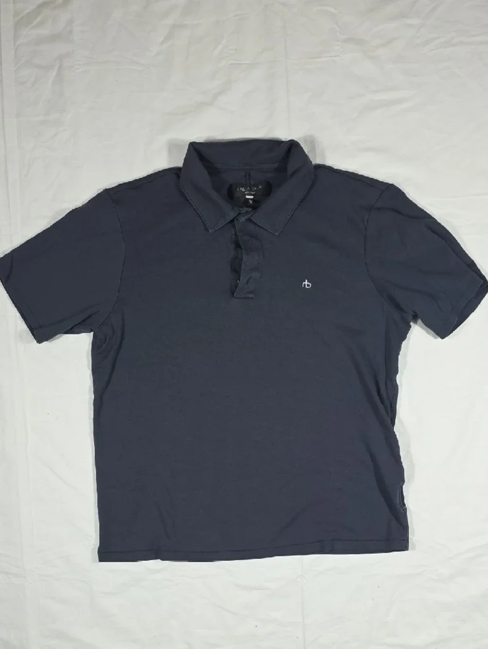 rag & bone Men's Charcoal Polo Shirt